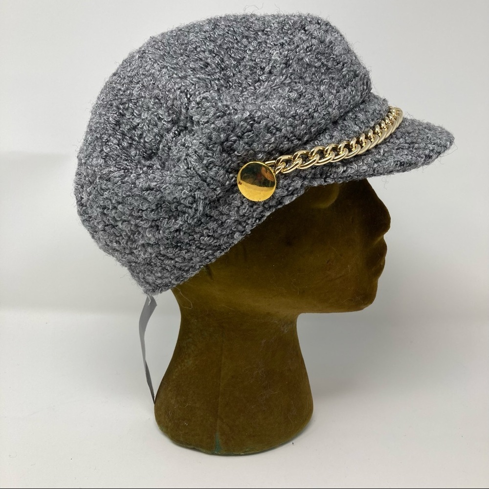 NWT Scala Pronto grey page boy hat/cap